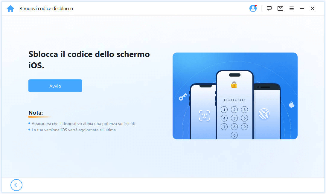 Seguire le istruzioni e continuare