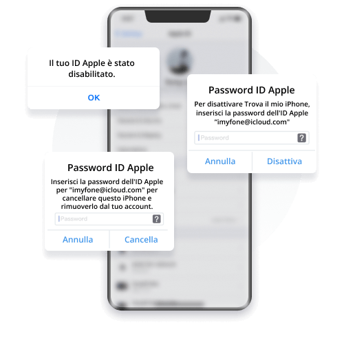 Togliere ID Apple senza password