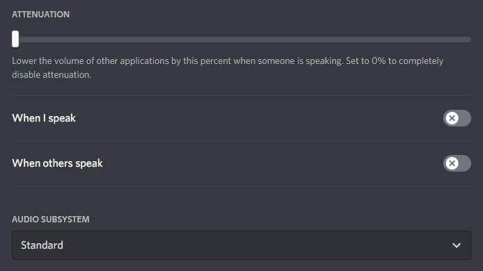 impostazioni predefinite di discord