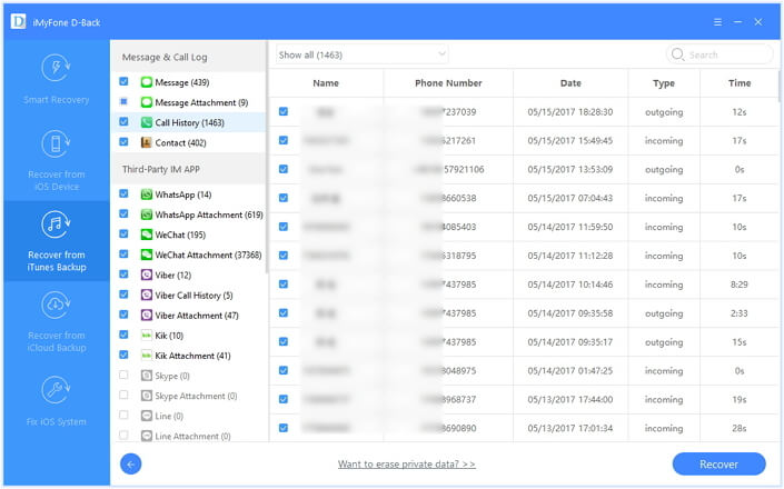 Get Your Call History from an iTunes Backup