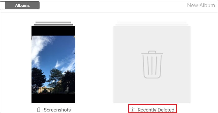 Recover photos from iCloud.com