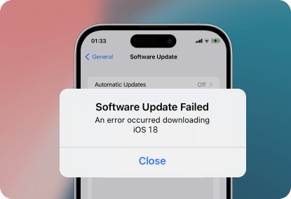 iPhoneアップデートソフトのダウンロードに失敗