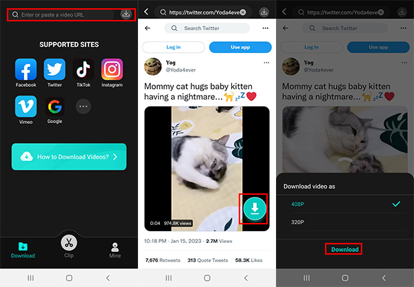TopClipper　アプリ　Twitter動画を保存