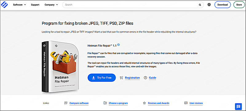 Hetman File Repair ホームページ
