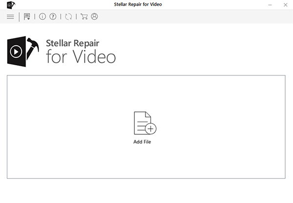 Stellar Repair for Video　インターフェース