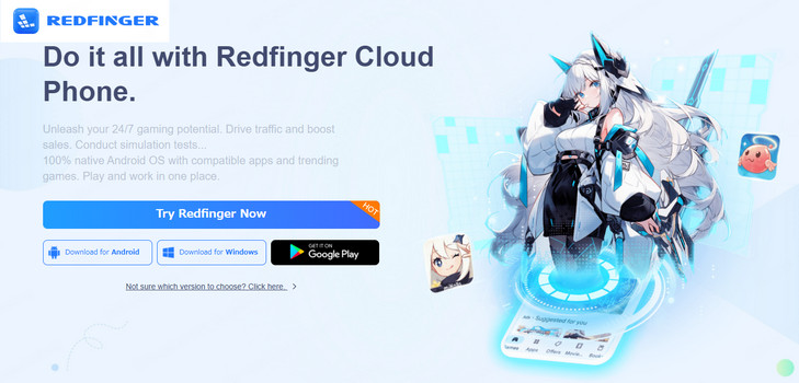 iOS用Androidエミュレータ Redfinger Cloud Emulator