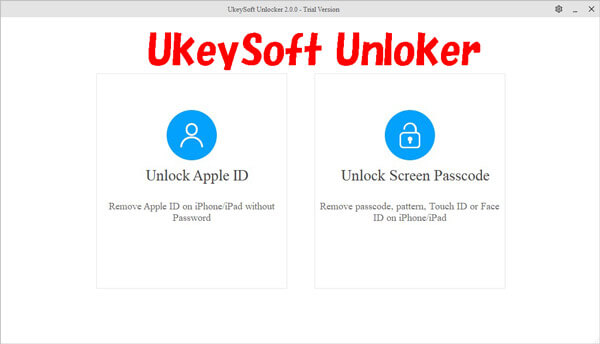 UkeySoft Unloker　ホーム画面