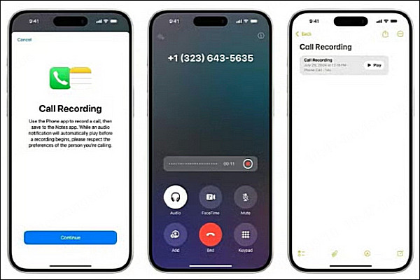 iPhone通話履歴 録音