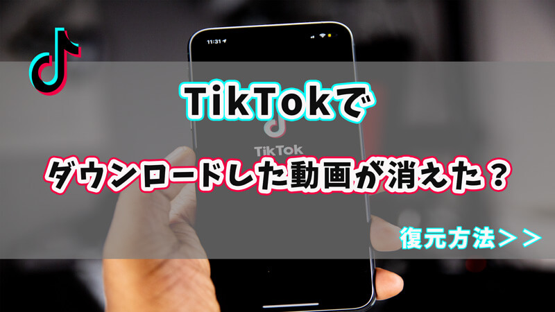 iPhoneから消えたTikTok動画を復元する