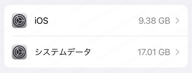 iPhone システム ストレージ 容量 おかしい