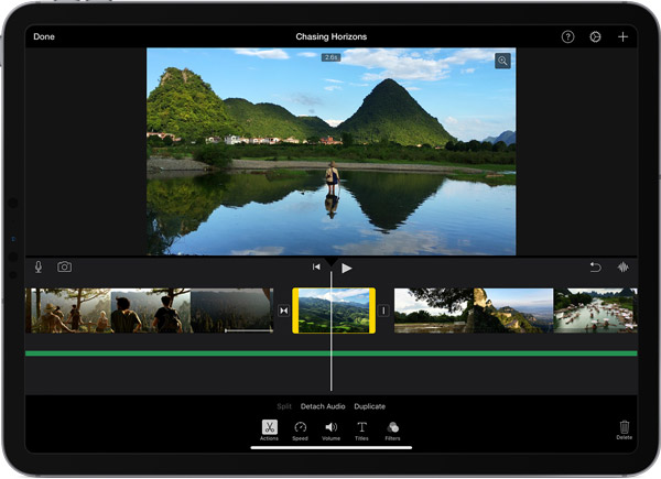 iPad iMovie 動画速度変更ツール