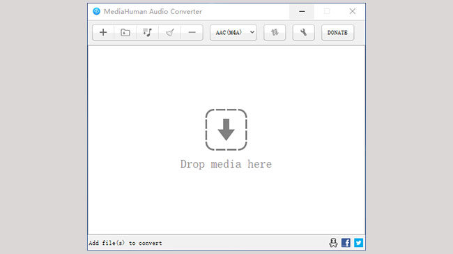 MediaHuman Audio Converterの操作画面