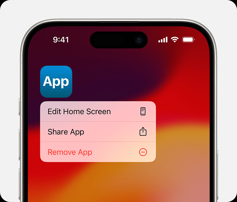 არასწორი Apple ID-ის გამოსწორება აპლიკაციის მაღაზიაში აპლიკაციის წაშლით და ხელახლა ინსტალაციით