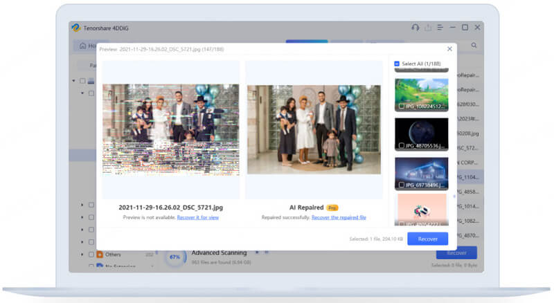 tenorshare 4ddig ინტერფეისი