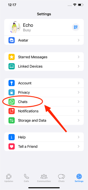 whatsapp backup on icloud