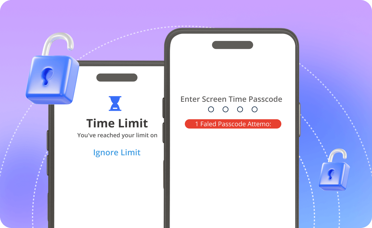 Экран уақыты шектеулерін/құпиясөзді ұмытып қалдыңыз