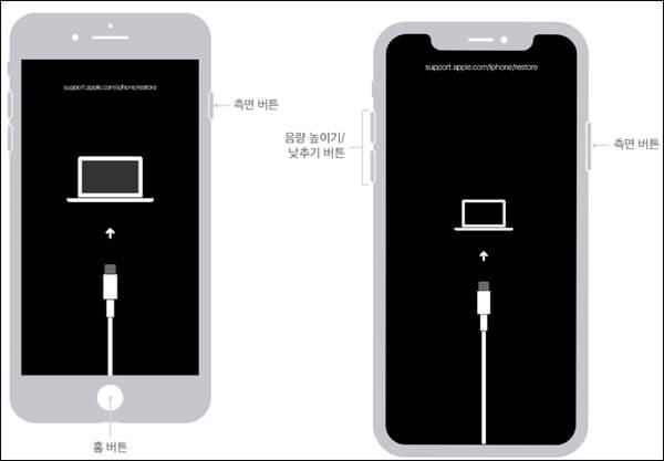 iPhone을 복구 모드