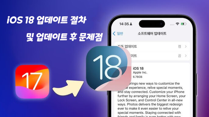 iOS 18 업데이트 절차 및 업데이트 후 문제점 정리