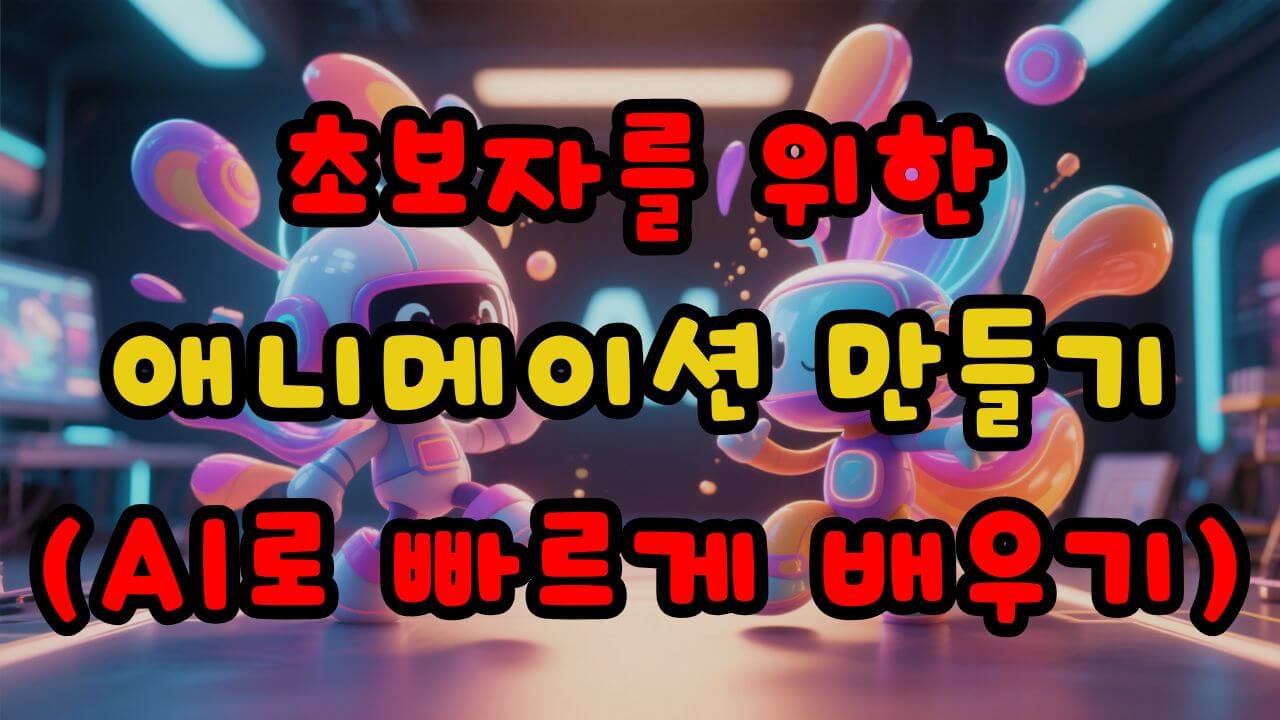 AI를 활용해 빠르고 쉽게 애니메이션을 만드는 방법