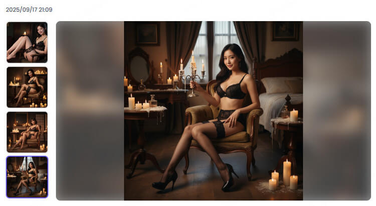 ChatArt 리얼계 에로 이미지의 예