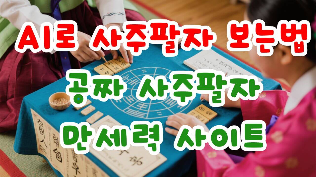 사주팔자 보는법