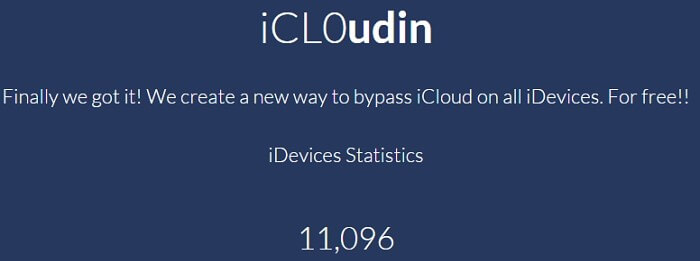 iCl0udin은 iCloud 활성화를 잠금 해제