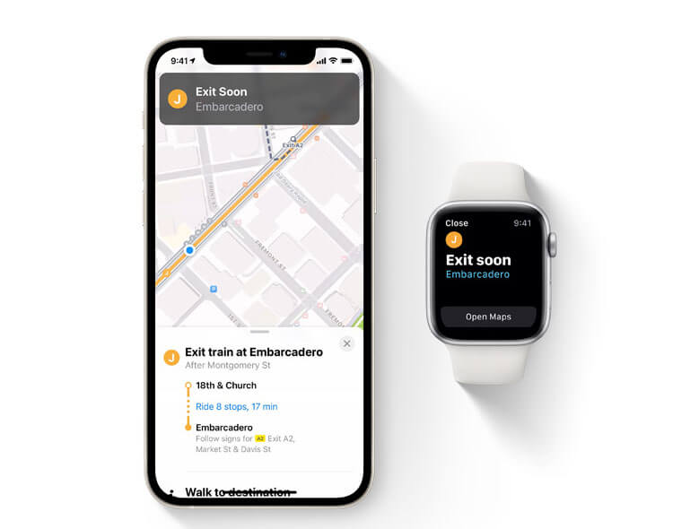 ios15 애플 지도 교통 기능