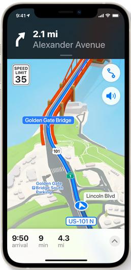ios15 애플 지도 새로운 운전 기능