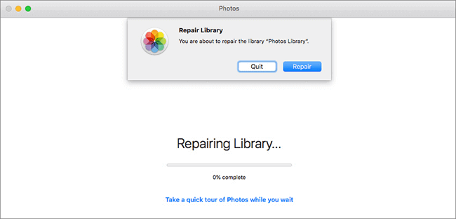 Mac 사진 라이브러리 복구 도구