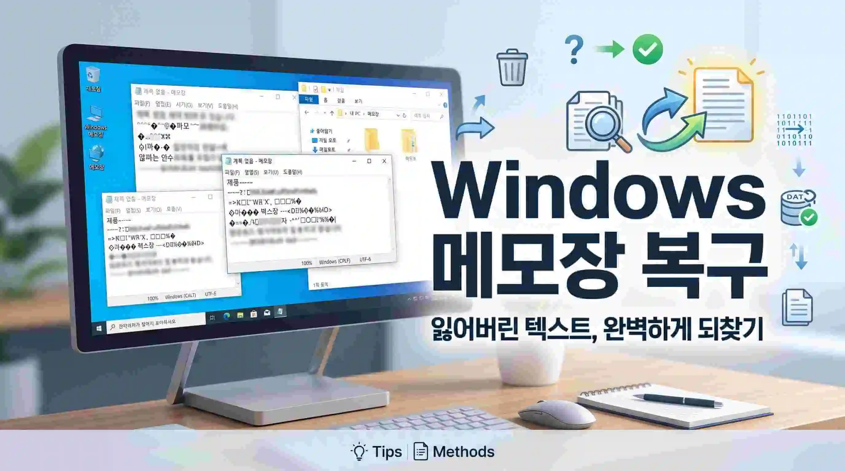 메모장 복구 방법: 저장하지 않은 파일부터 삭제된 파일까지