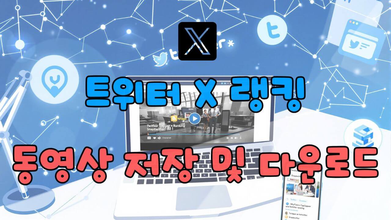 트위터 랭킹 영상 저장 방법