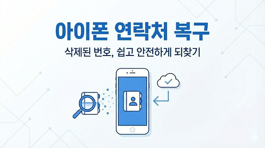 iPhone에서 삭제된 연락처를 복구하는 방법