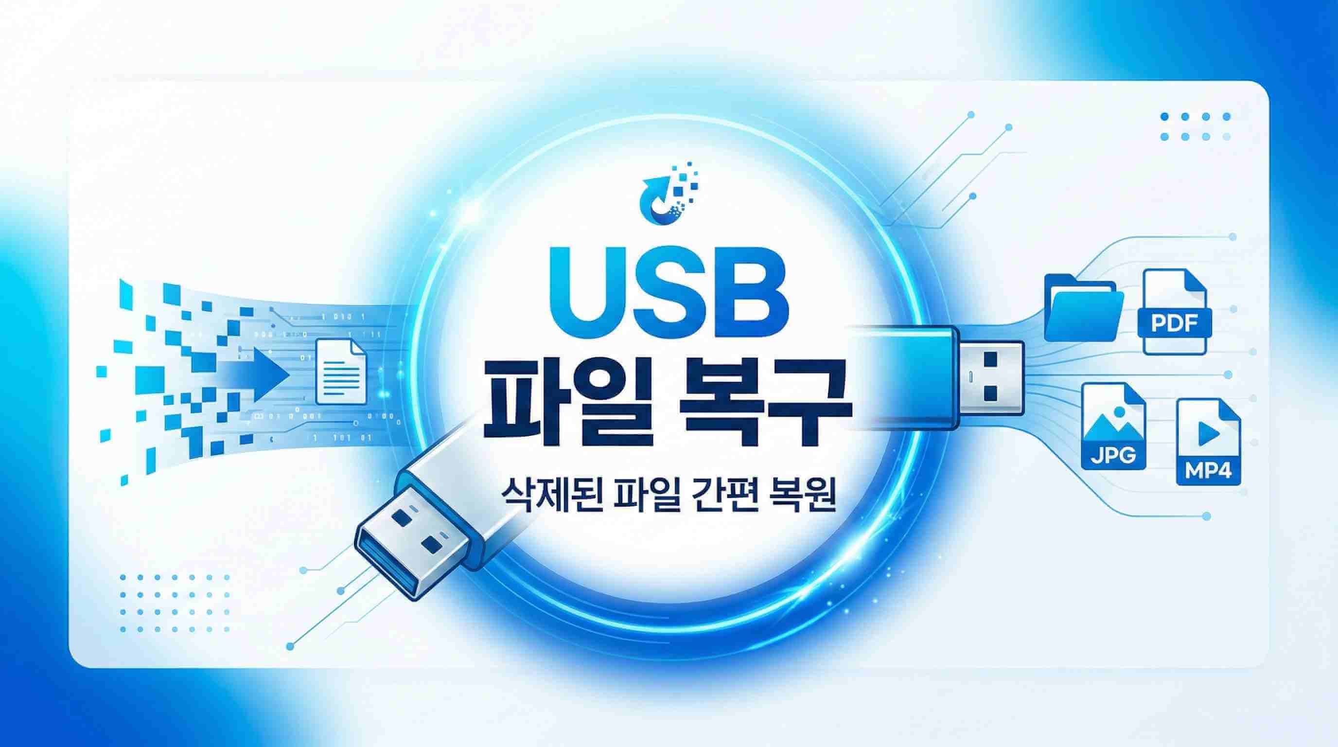 USB 파일 복구 방법 및 삭제된 데이터 복원 절차