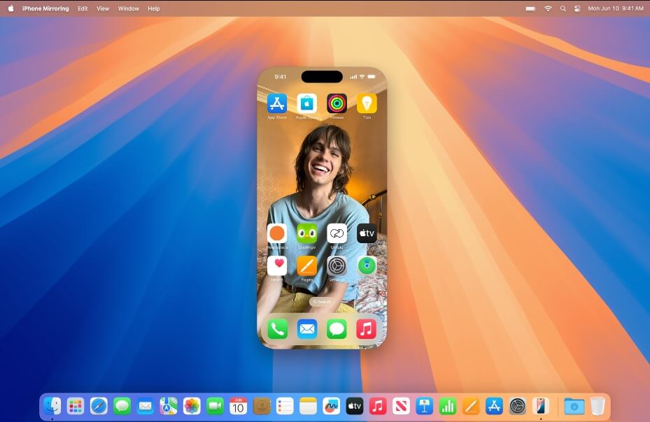 아이폰 화면 macOS Sequoia 15로 미러링