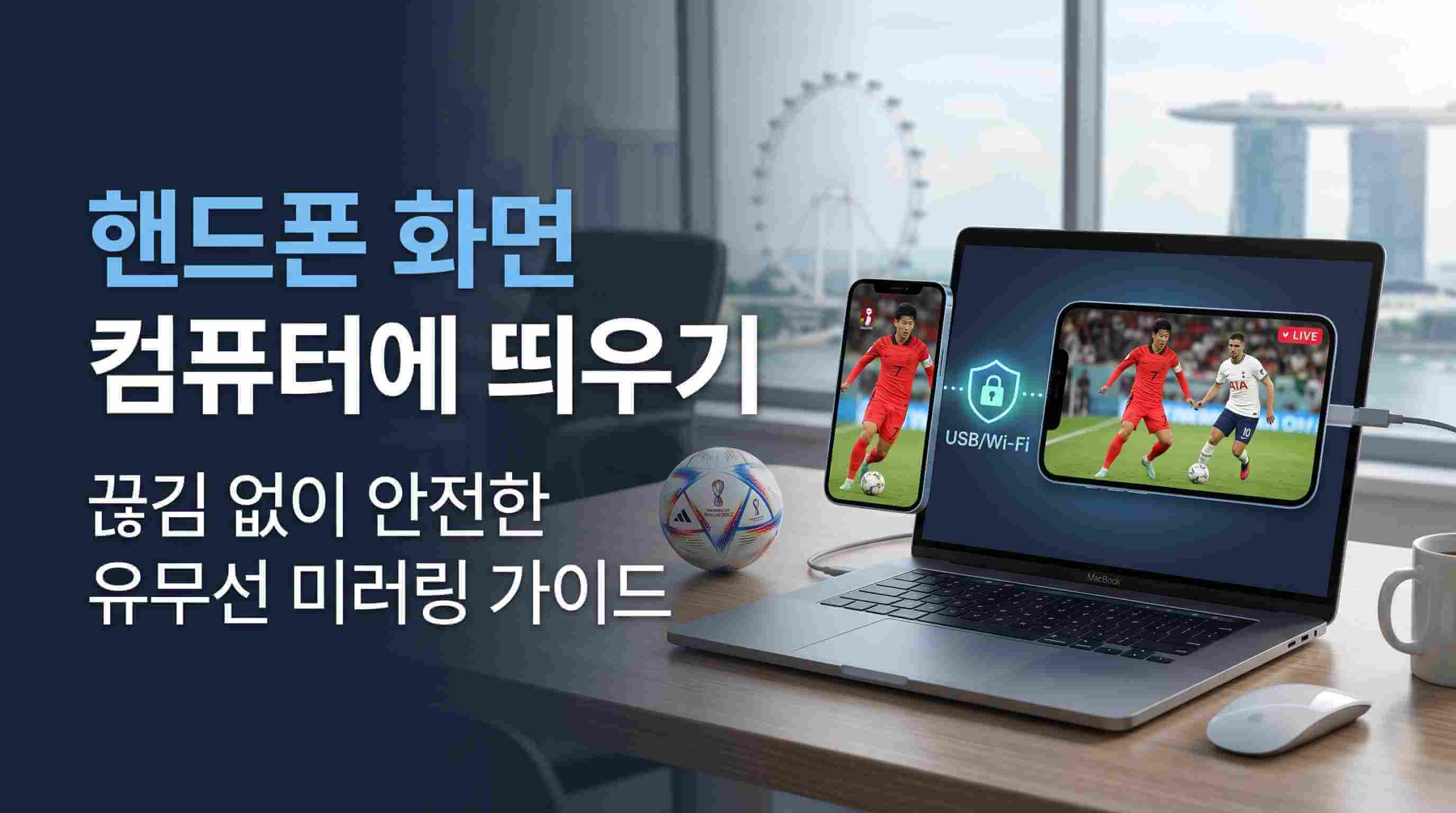 스마트폰 PC 미러링 및 핸드폰 화면 컴퓨터에 띄우기