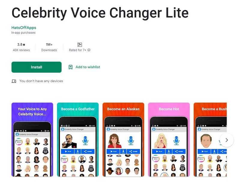 Celebrity Voice Changer