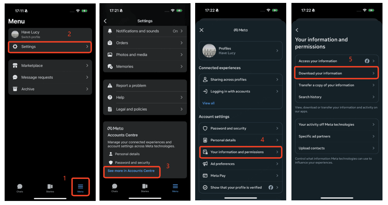recover messenger data 1