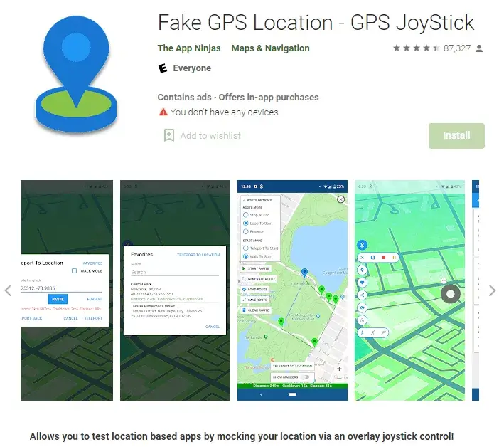 Fake GPS Location 寶可夢虛擬搖桿