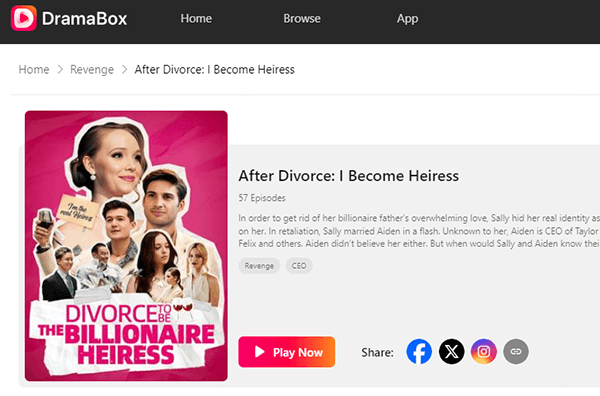 after divorce i become heiress watch full movie on dramabox