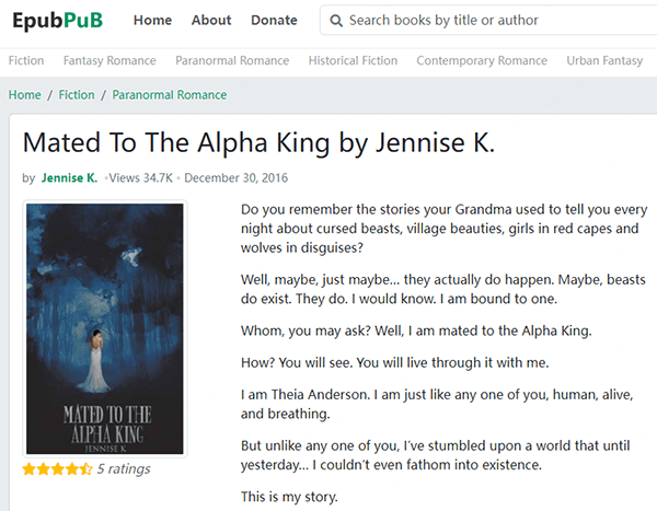 Read Mated to the Alpha King online free on EpubPuB