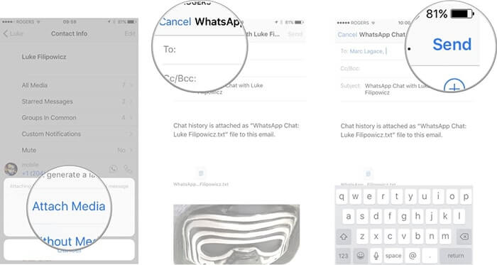 el. pašto whatsapp pokalbiai iphone