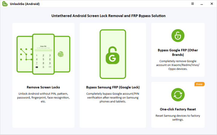 itolab unlockgo Android atbloķēšanas rīka bezmaksas lejupielāde personālajam datoram