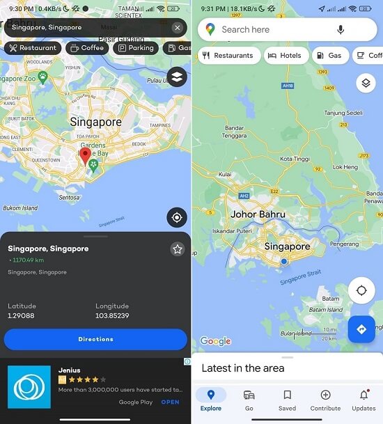 Aplikasi pengubah GPS Fake Route 