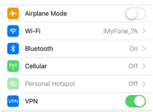 Enable your device VPN