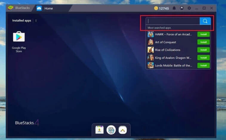 buka bluestacks pada pc