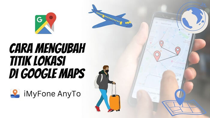 tutorial langkah cara mengubah titik lokasi di google maps