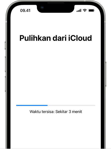 mulai pulihkan catatan iphone dari iCloud