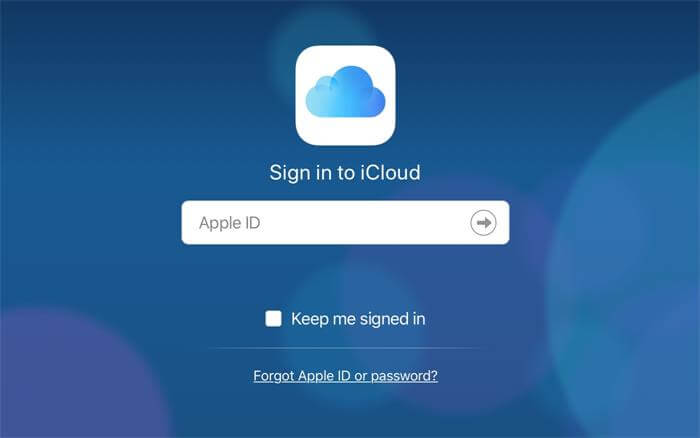 masuk ke akun icloud untuk membuka kunci id apple dan kunci aktivasi