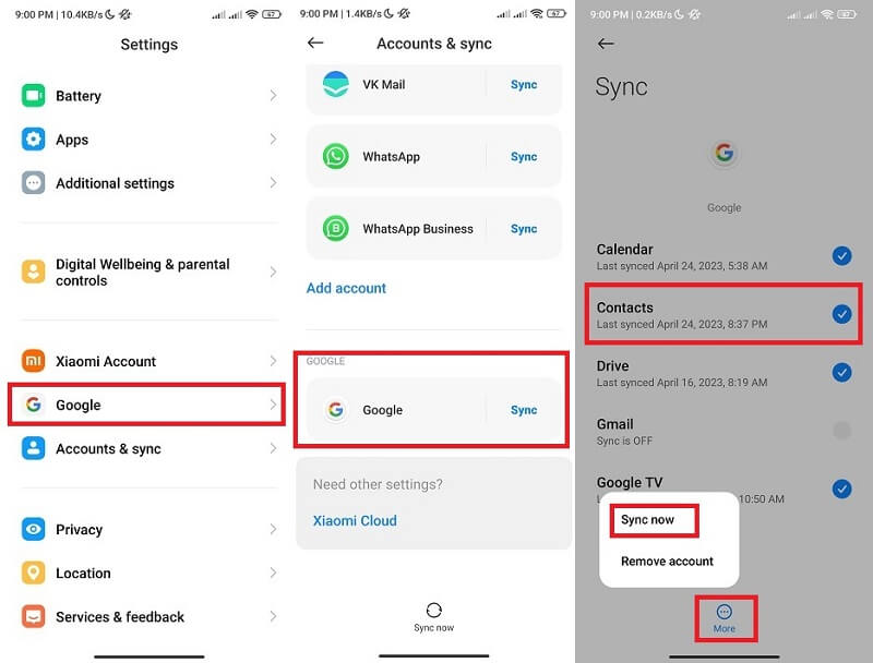 cara mengembalikan kontak wa yang terhapus di android dengan restore via akun google