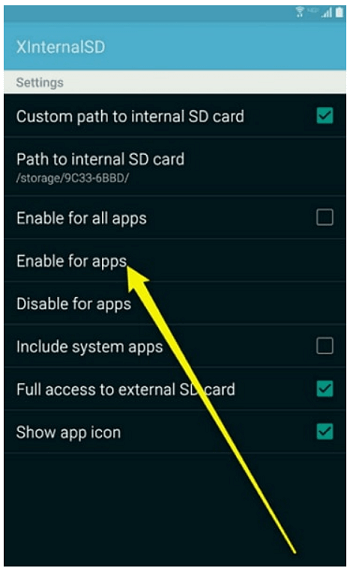 bxinternalsd enable for apps